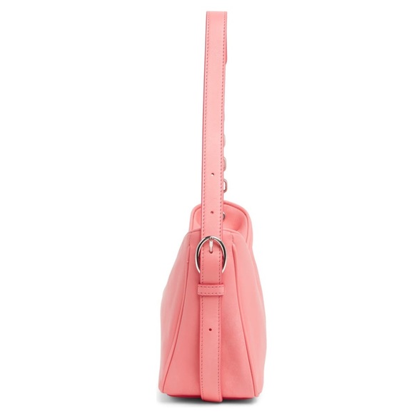 MARC JACOBS Handbag Tempo Baguette Shoulder Bag Pink Lemonade Silver Hardware - Picture 5 of 11